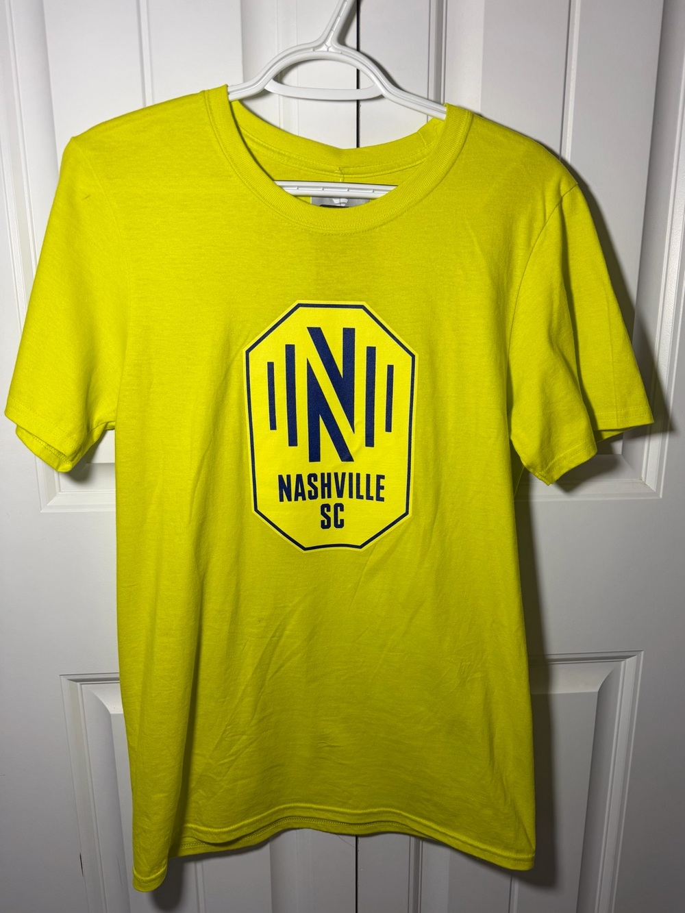 Fanatics Neon Yellow Nashville SC Logo Tee - Kids